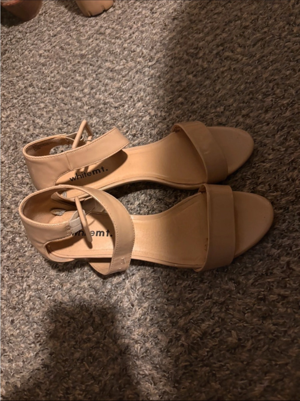 Temt Women's Tan Ankle-Strap Heels Size 8